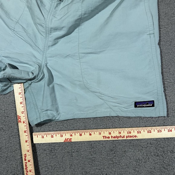 Patagonia Aqua Blue Baggies Summer Shorts Mens Size Large #2068 - Picture 7 of 9